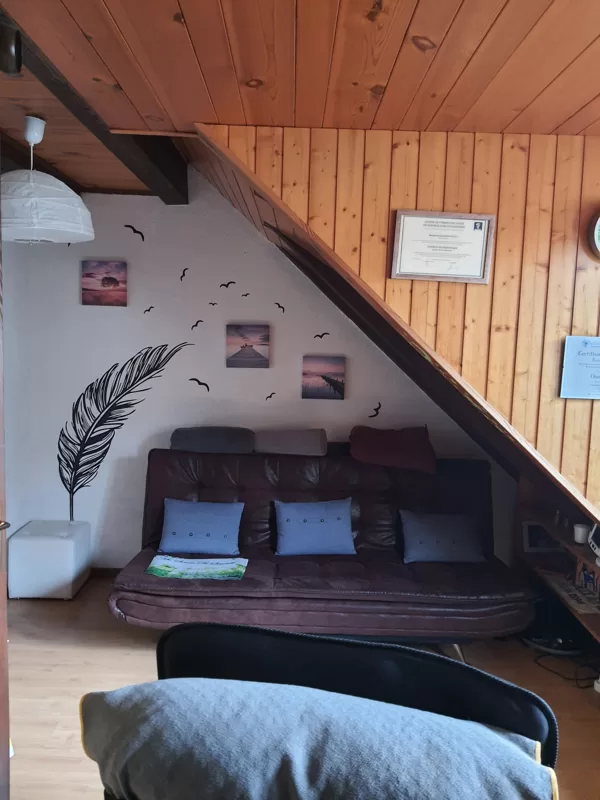 l'intérieur de mon espace bien-être à Châbles