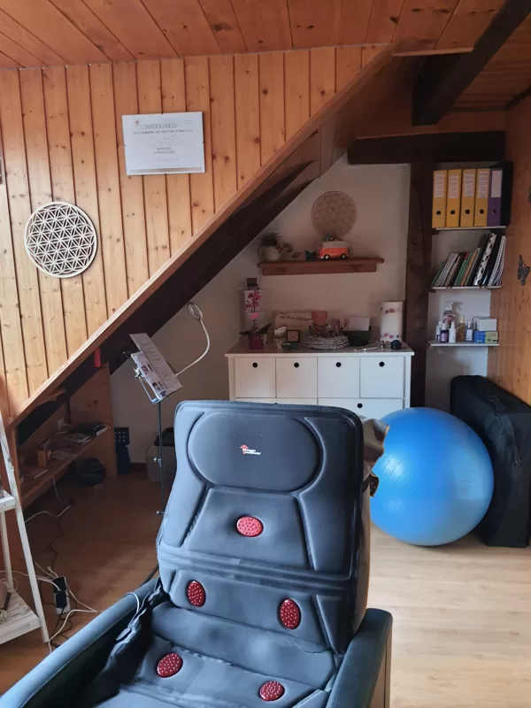 l'intérieur de mon espace bien-être à Châbles